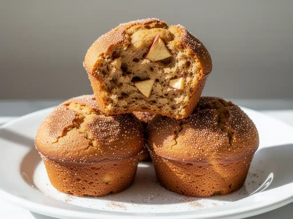 apple cider donut muffins preparation steps
