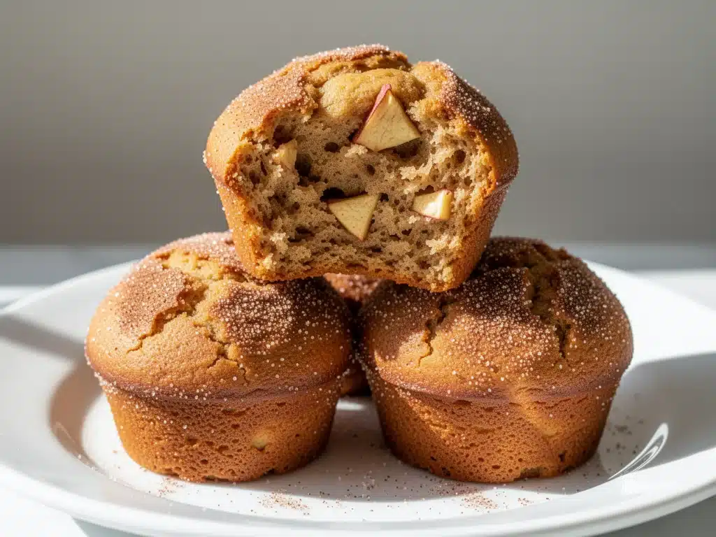 apple cider donut muffins - featured image