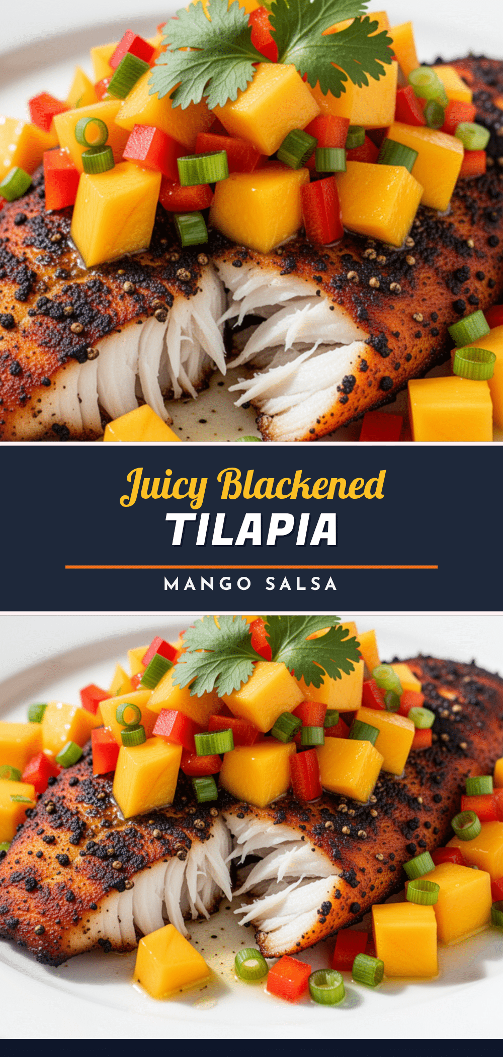 Blackened Tilapia with Mango Salsa recipe