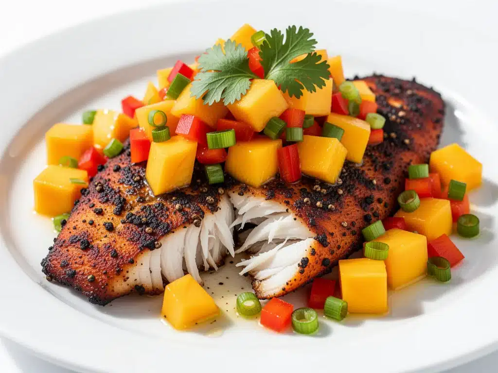 Blackened Tilapia with Mango Salsa - featured image
