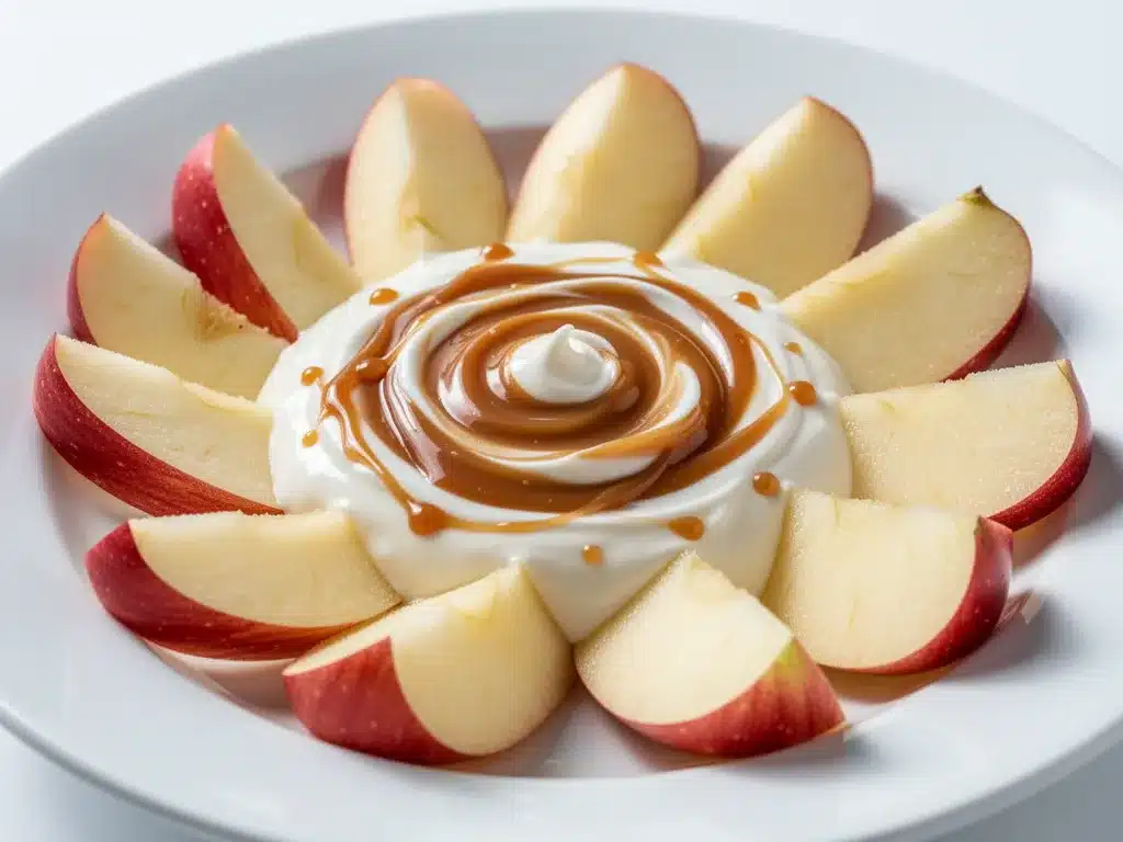caramel yogurt dip preparation steps