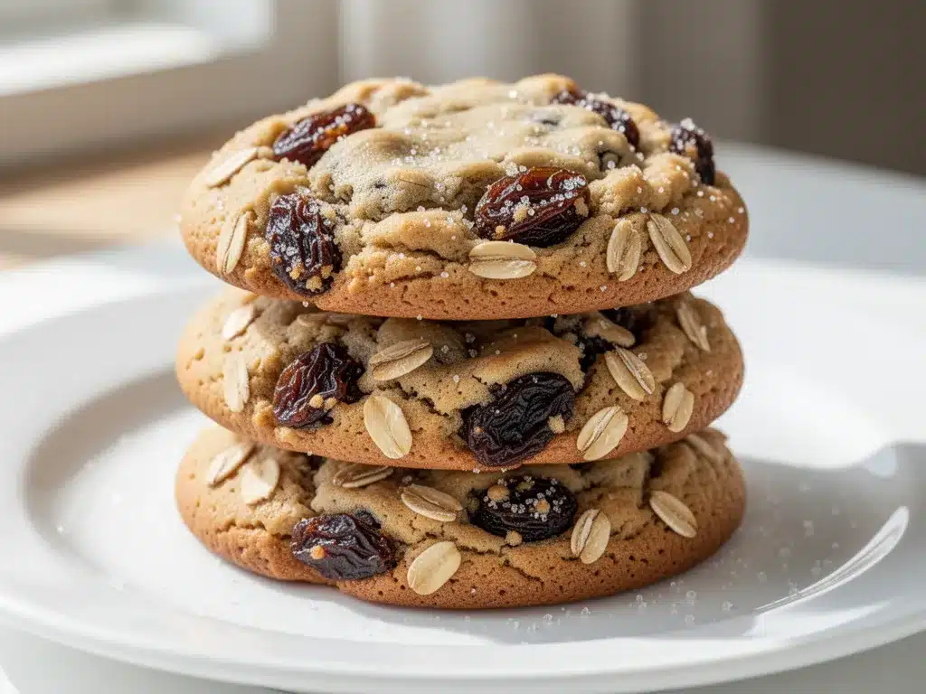 chewy oatmeal raisin cookies preparation steps