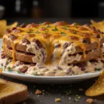 creamy chili cheese football dip - featured image