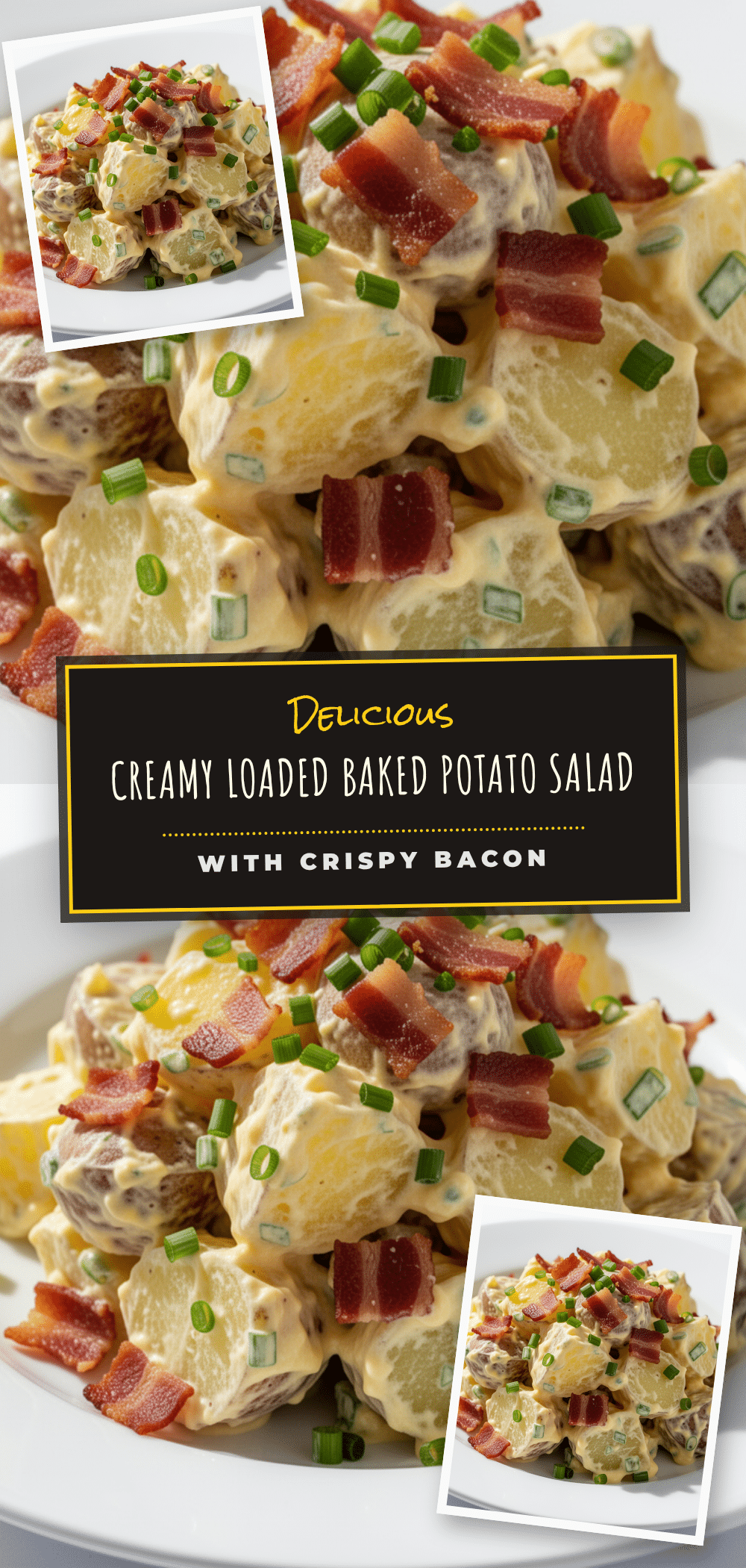 creamy loaded baked potato salad with bacon recipe