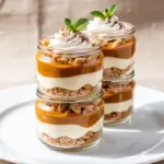 creamy no-bake pumpkin cheesecake parfaits - featured image
