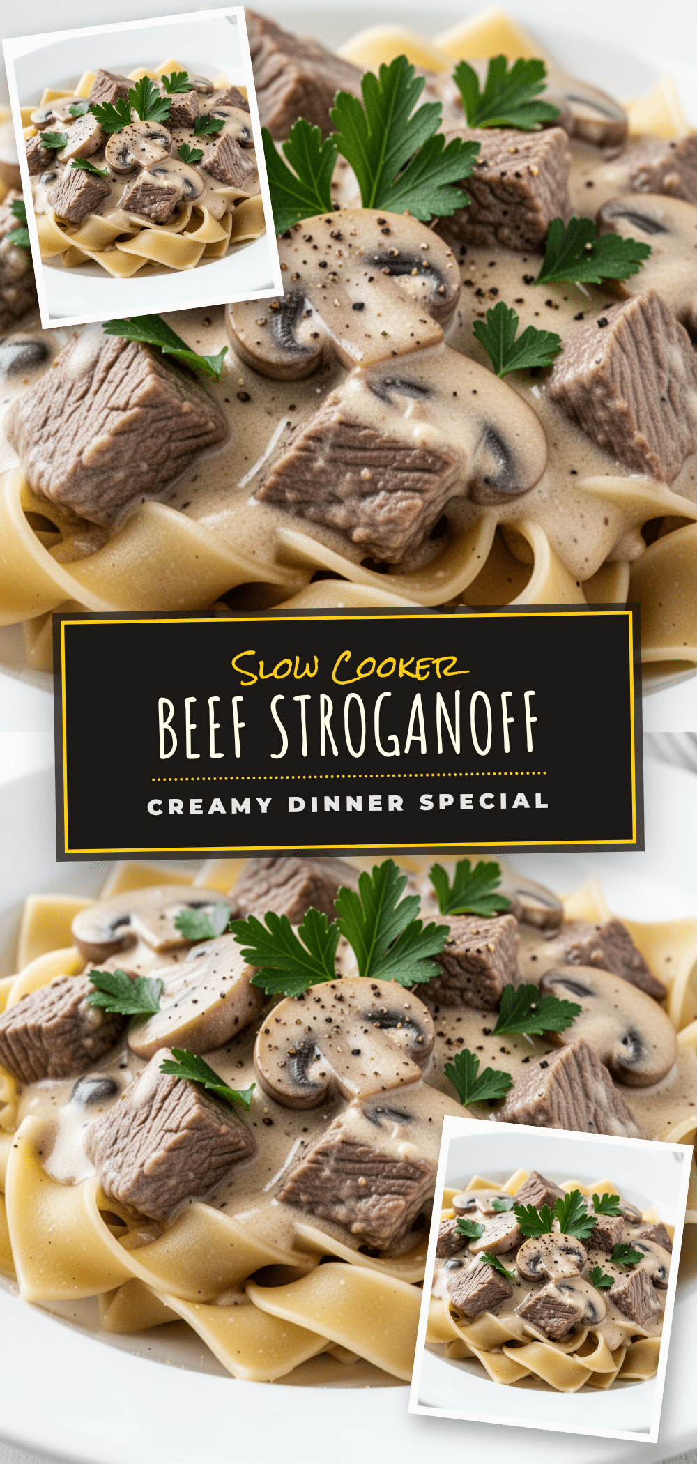 creamy slow cooker beef stroganoff recipe