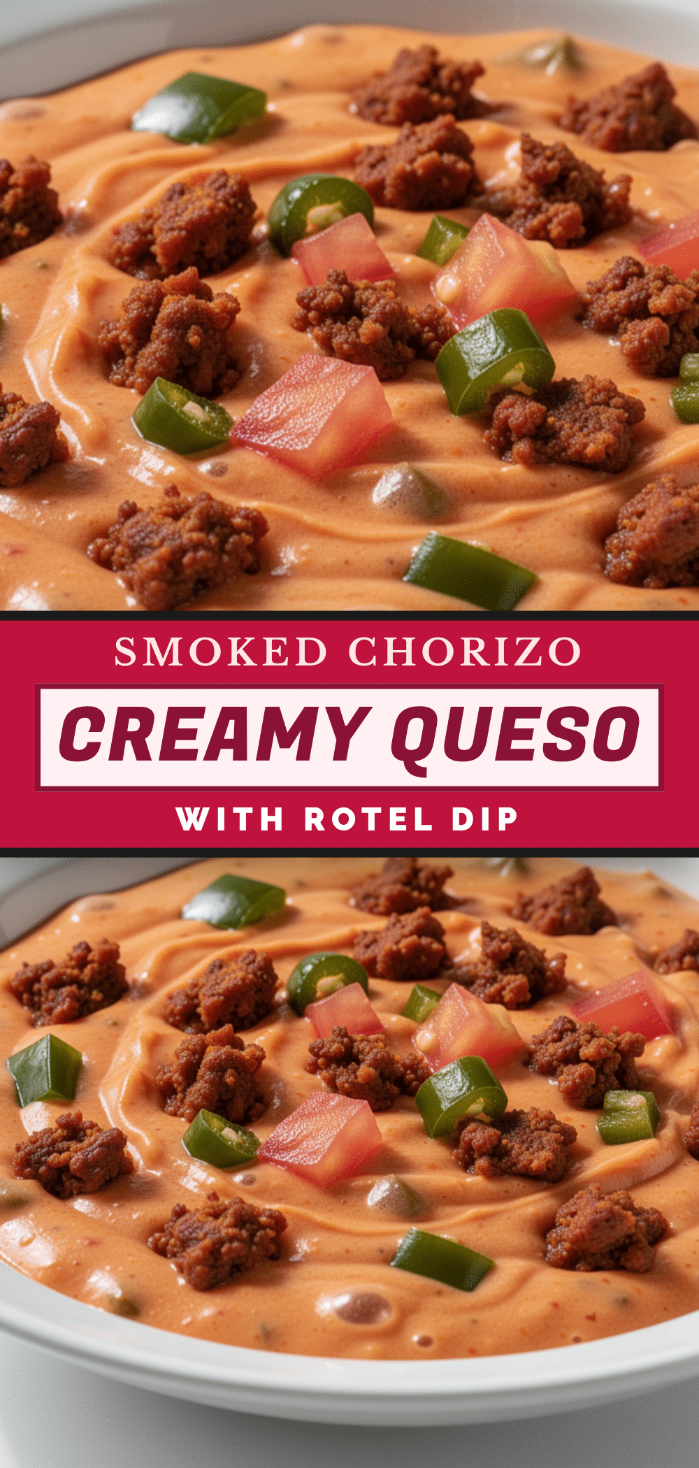 Creamy Smoked Queso Dip with Chorizo and Rotel recipe