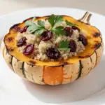 creamy stuffed delicata squash - featured image