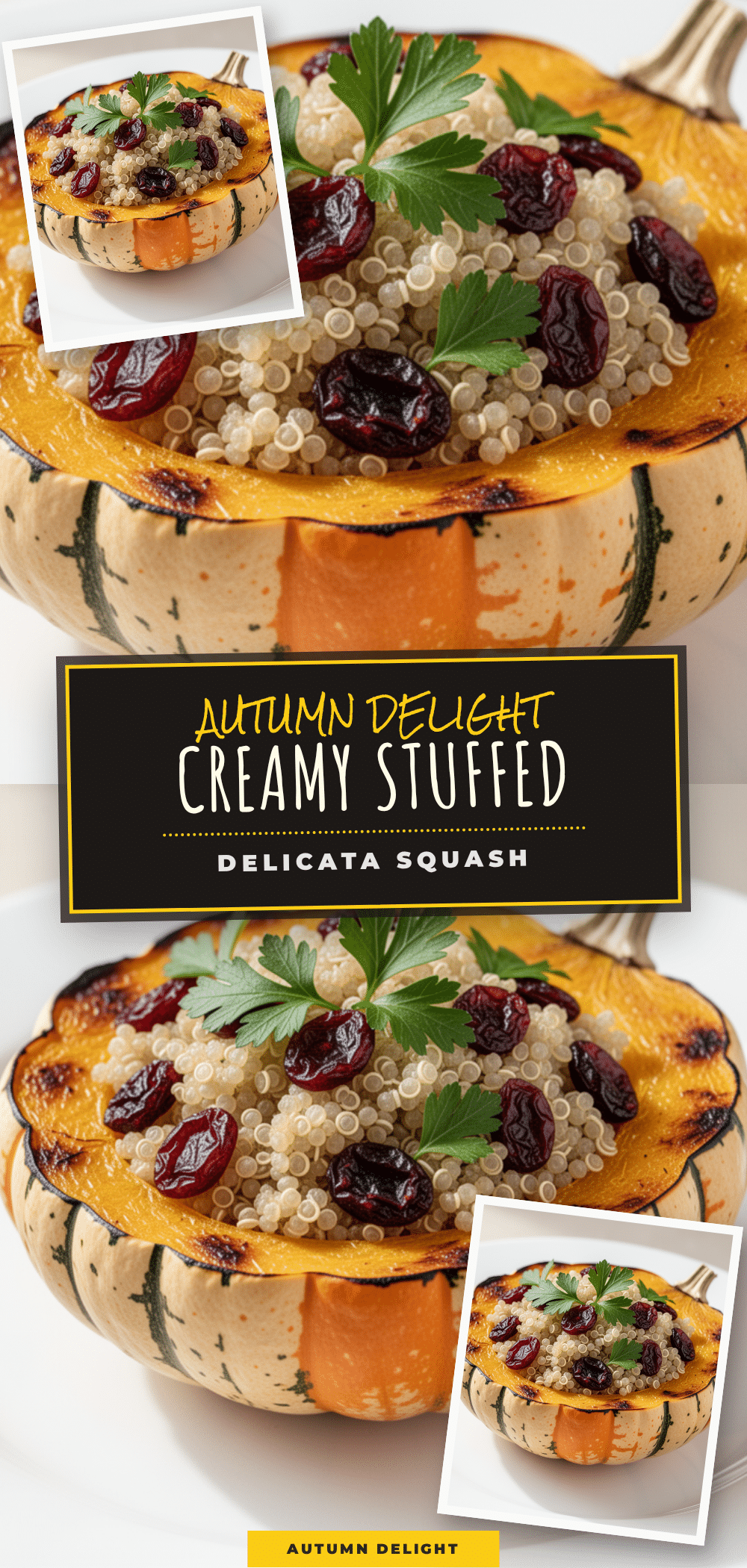 creamy stuffed delicata squash recipe