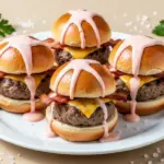 crispy bacon cheeseburger sliders - featured image