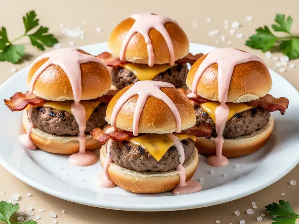 crispy bacon cheeseburger sliders preparation steps