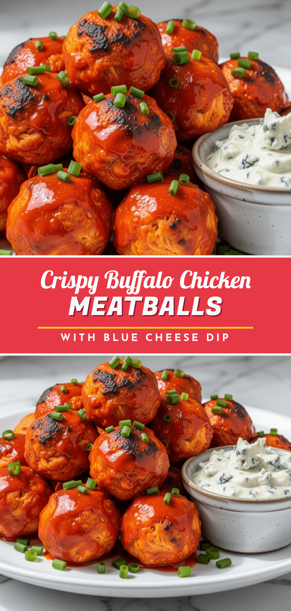 crispy buffalo chicken meatballs recipe