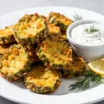crispy fried pickles with ranch - featured image