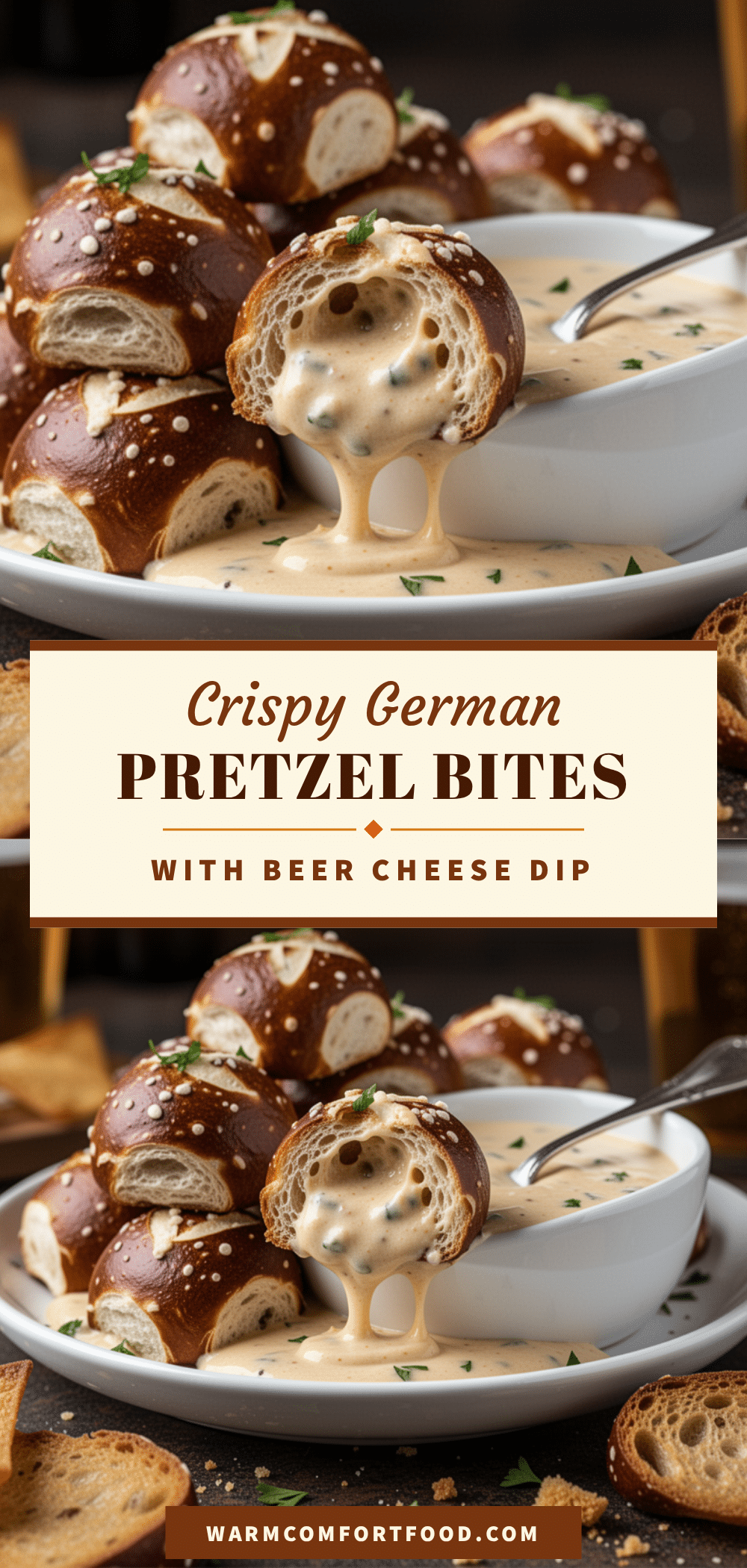 Crispy German Pretzel Bites recipe