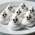 crispy ghost meringue cookies - featured image
