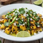 crispy grilled elote corn salad - featured image