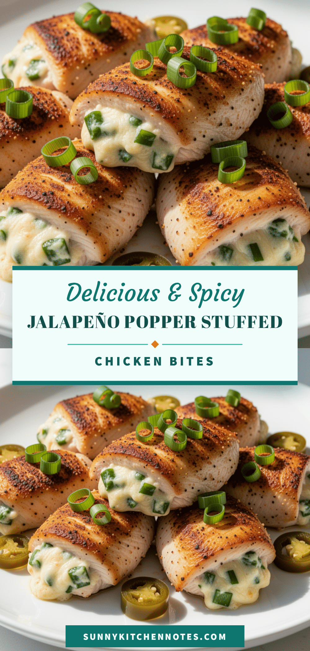 Crispy Jalapeño Popper Stuffed Chicken Bites recipe