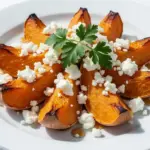 crispy maple roasted butternut squash with feta - featured image