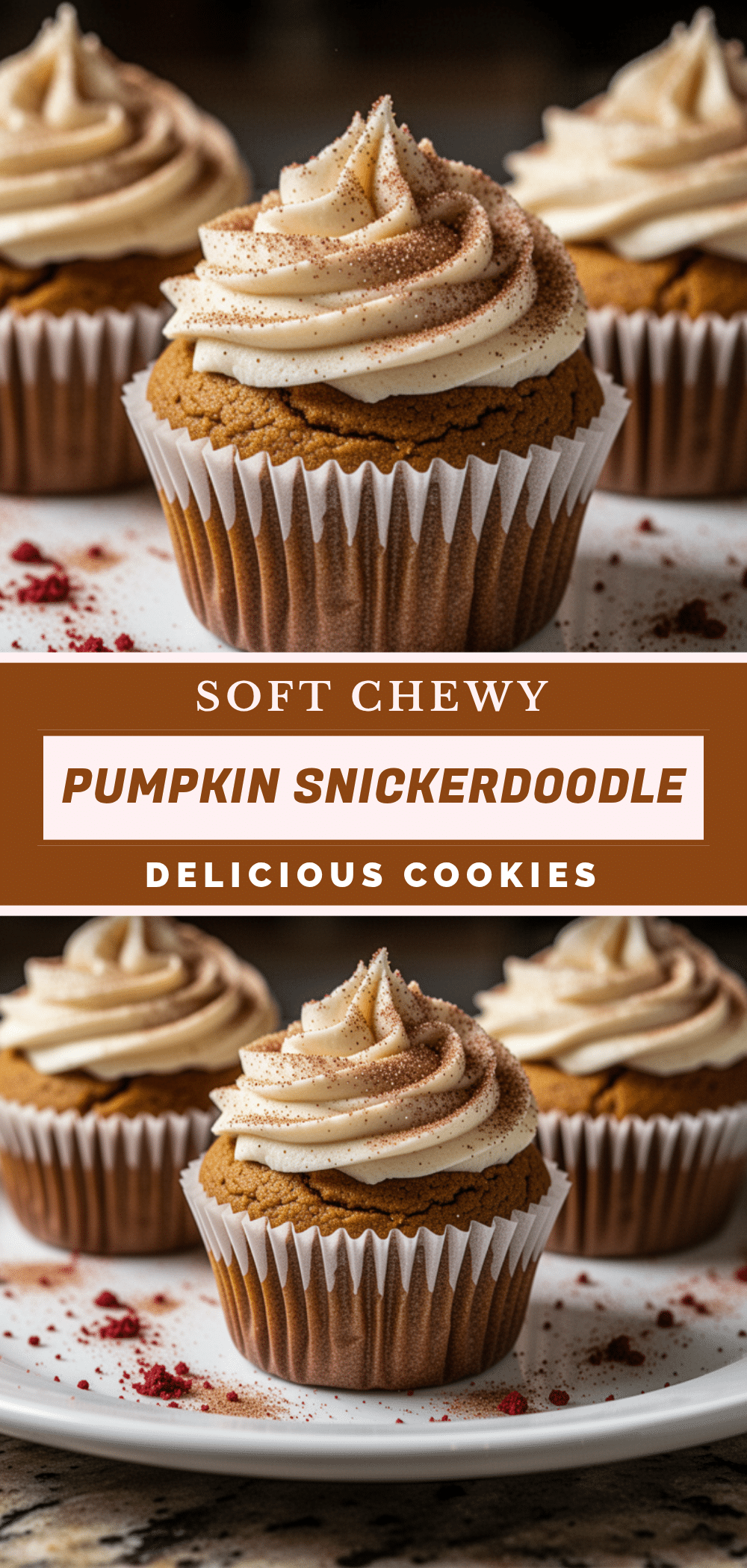 Crispy Pumpkin Snickerdoodle Cookies recipe