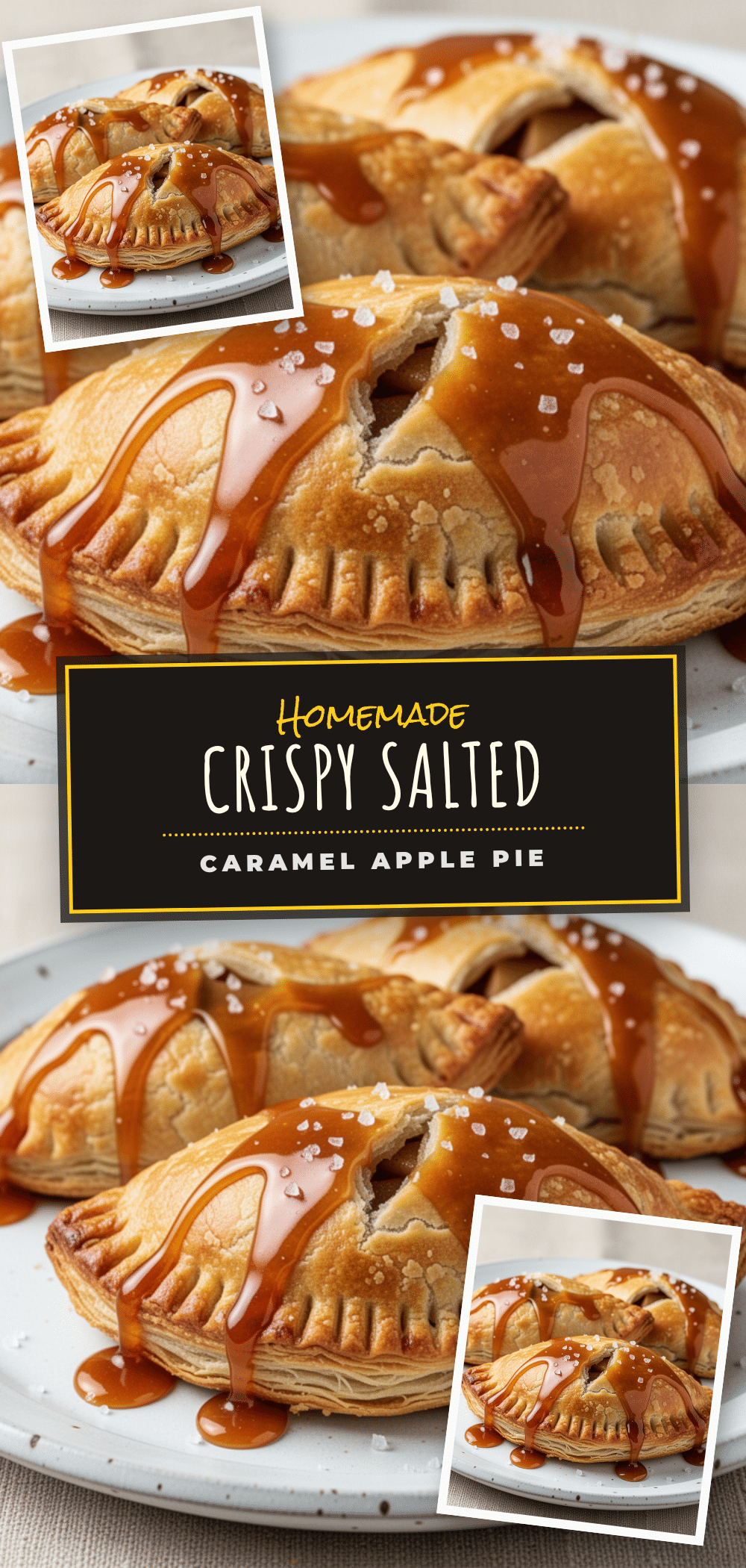 Crispy Salted Caramel Apple Hand Pies recipe