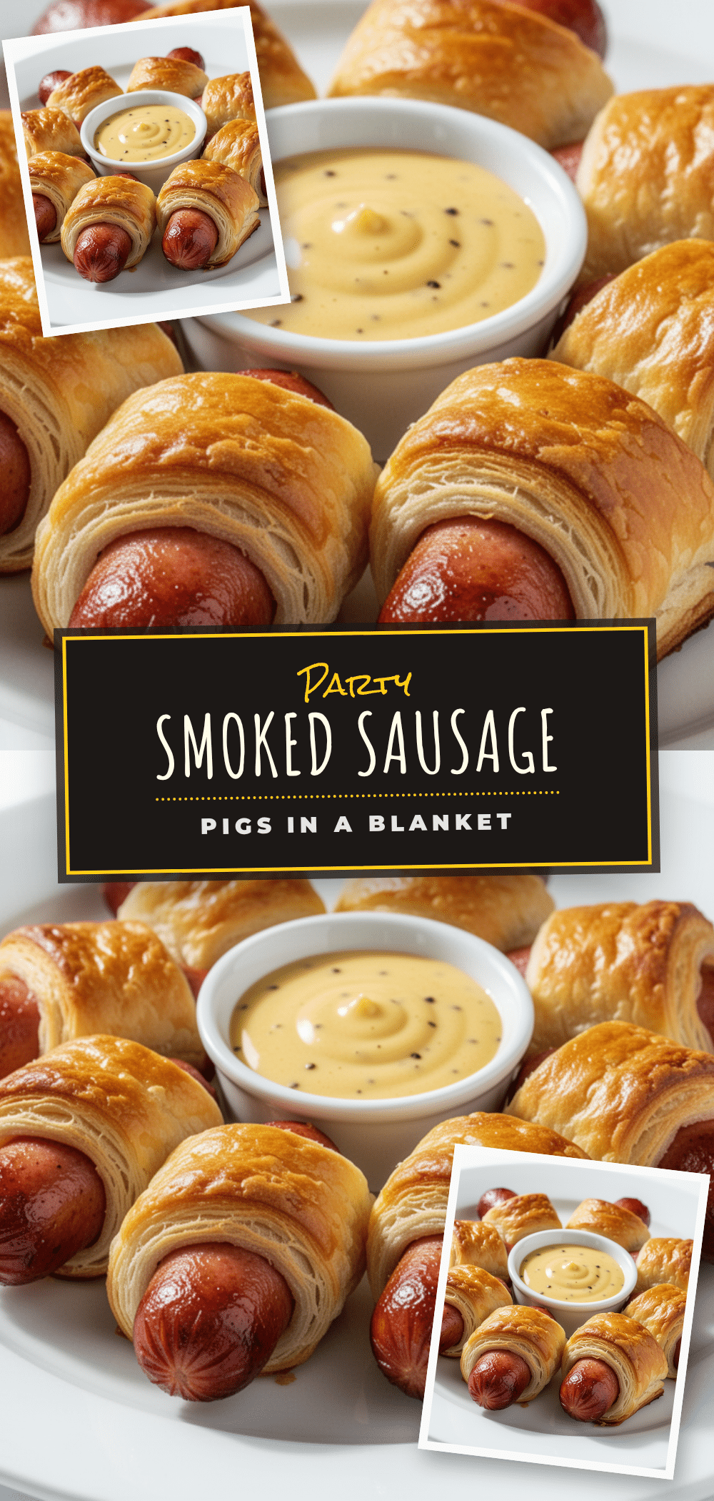 crispy smoked sausage pigs in a blanket recipe