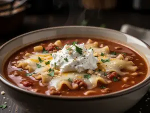 crockpot lasagna soup - featured image