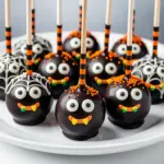 cute halloween monster cake pops - featured image
