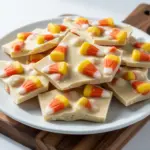 Easy Candy Corn Halloween Bark - featured image