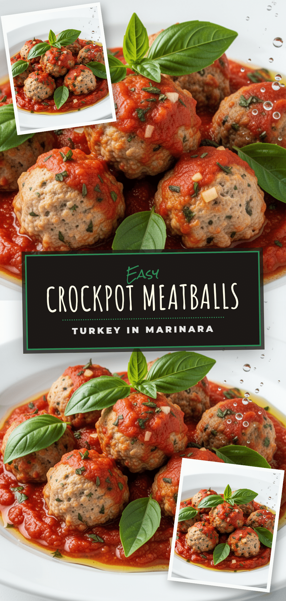 easy crockpot turkey meatballs in marinara recipe