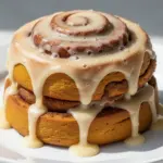fluffy pumpkin spice cinnamon rolls - featured image