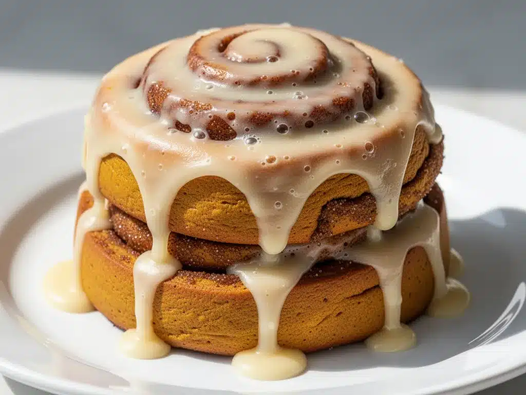 fluffy pumpkin spice cinnamon rolls preparation steps