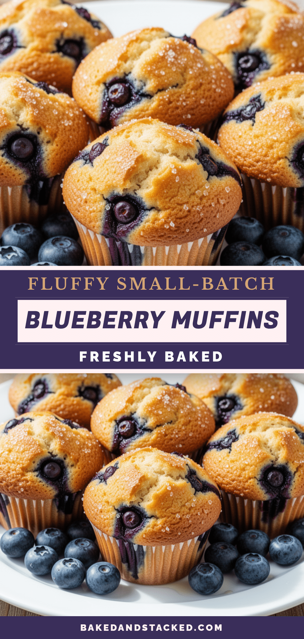 fluffy small-batch blueberry muffins recipe