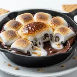 Gooey Cast Iron Skillet Smores Dip - featured image