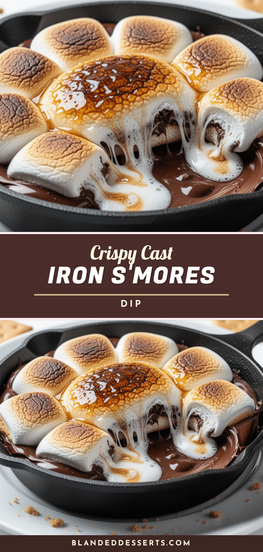 Gooey Cast Iron Skillet Smores Dip recipe