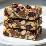 homemade trail mix granola bars - featured image