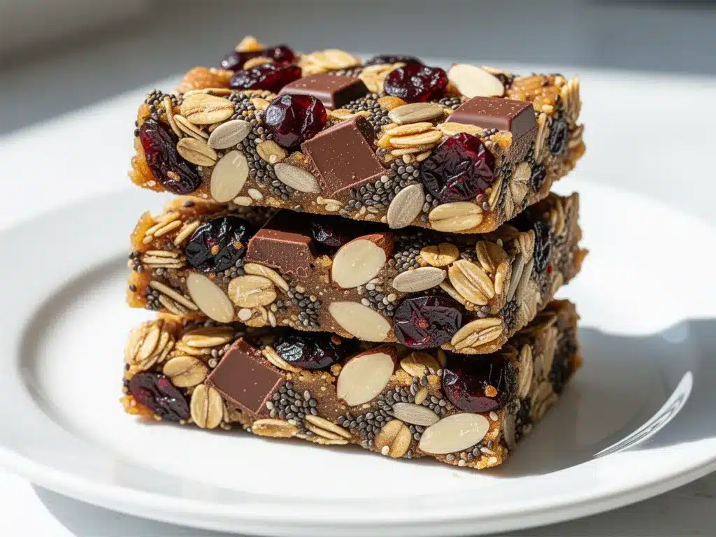 homemade trail mix granola bars preparation steps