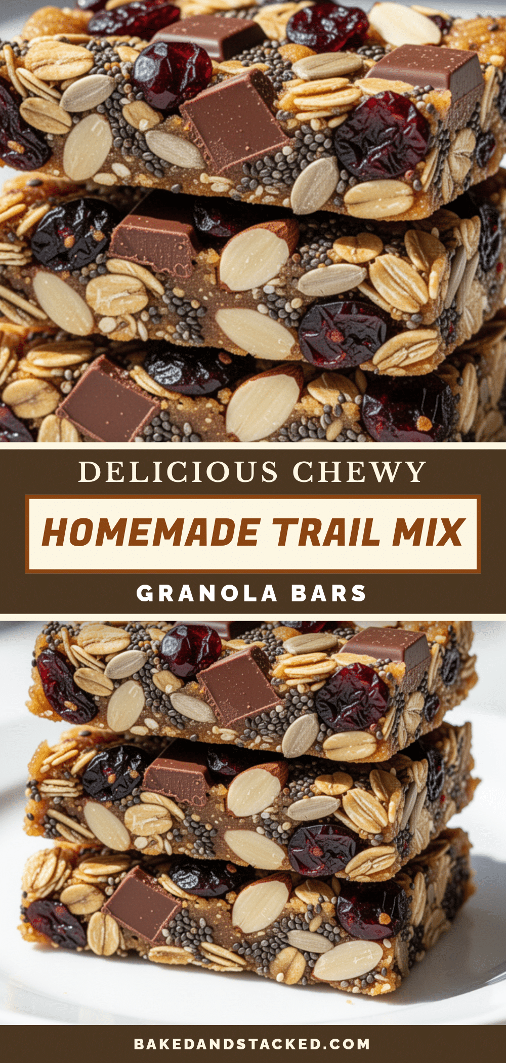 homemade trail mix granola bars recipe