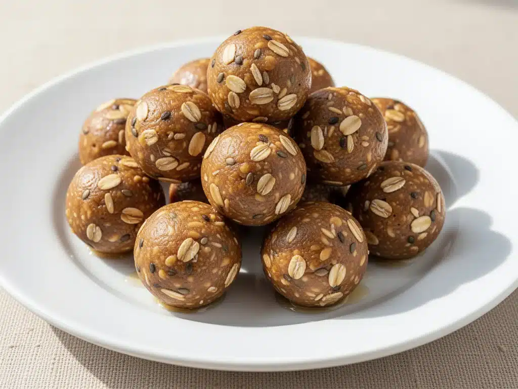 no-bake peanut butter energy bites - featured image
