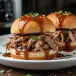 slow cooker pulled pork sliders - featured image