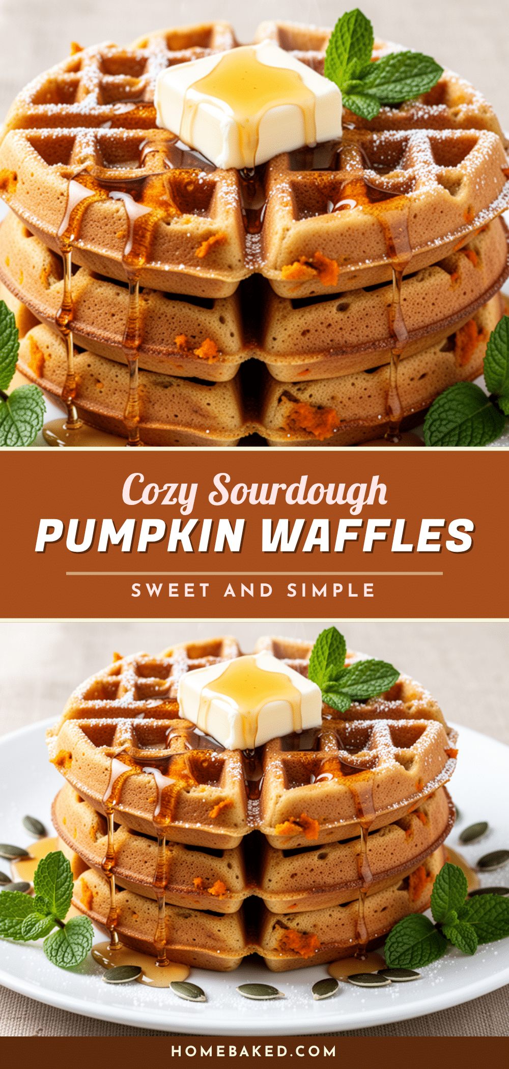 sourdough pumpkin waffles recipe